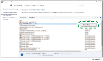 Abbildung Treiberbildschirm