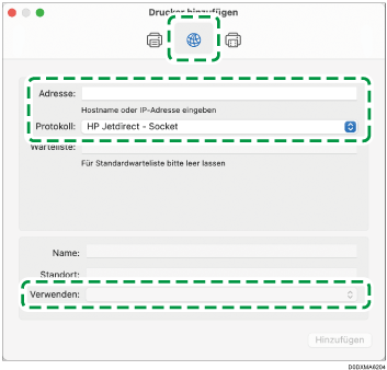 Abbildung Treiberbildschirm