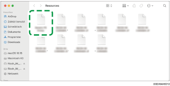Abbildung Treiberbildschirm