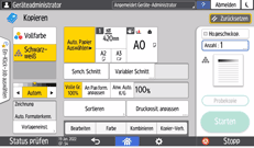 Abbildung Bedienfeld-Display