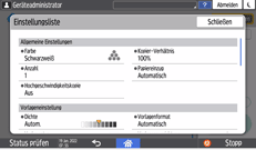 Abbildung Bedienfeld-Display