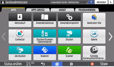 Abbildung Bedienfeld-Display