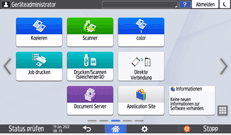 Abbildung Bedienfeld-Display