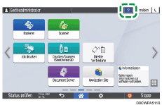 Abbildung Bedienfeld-Display