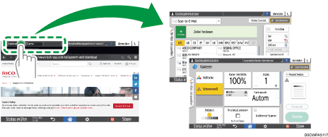 Abbildung Bedienfeld-Display