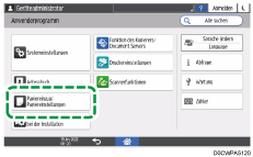 Abbildung Bedienfeld-Display