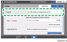 Abbildung Bedienfeld-Display