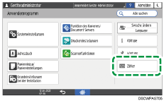 Abbildung Bedienfeld-Display