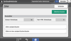 Abbildung Bedienfeld-Display