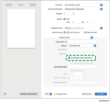 Abbildung Treiberbildschirm