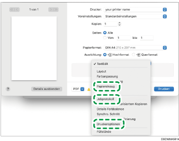 Abbildung Treiberbildschirm