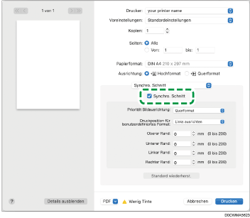 Abbildung Treiberbildschirm