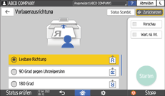 Abbildung Bedienfeld-Display