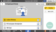 Abbildung Bedienfeld-Display