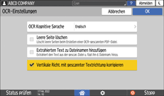 Abbildung Bedienfeld-Display