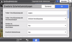 Abbildung Bedienfeld-Display