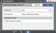 Abbildung Bedienfeld-Display