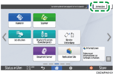 Abbildung Bedienfeld-Display