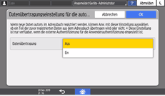 Abbildung Bedienfeld-Display