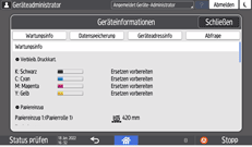 Abbildung Bedienfeld-Display