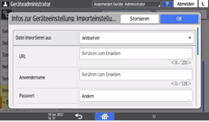 Abbildung Bedienfeld-Display