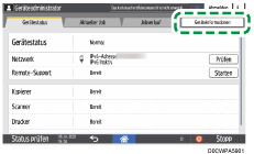 Abbildung Bedienfeld-Display