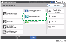 Abbildung Bedienfeld-Display