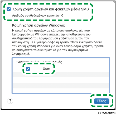 Εικόνα οθόνης λειτουργικού συστήματος