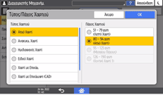 Εικόνα οθόνης πίνακα χειρισμού