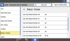 Operation panel screen illustration