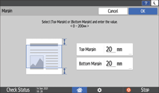 Operation panel screen illustration