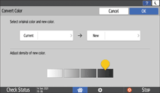 Operation panel screen illustration