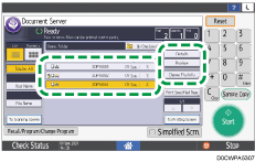 Operation panel screen illustration