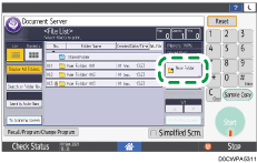 Operation panel screen illustration