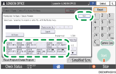 Operation panel screen illustration