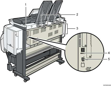 Main unit illustration numbered callout illustration