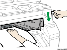 Paper bypass location illustration