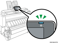 Main power indicator illustration