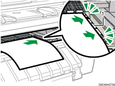 Paper bypass location illustration numbered callout illustration