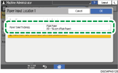 Operation panel screen illustration