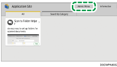 Operation panel screen illustration