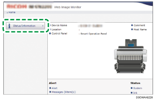 Web browser screen illustration
