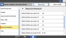 Ilustración de la pantalla del panel de mandos