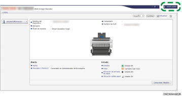 Ilustración de la pantalla del navegador web