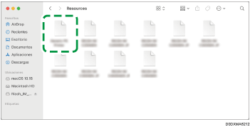 Ilustración de la pantalla del driver