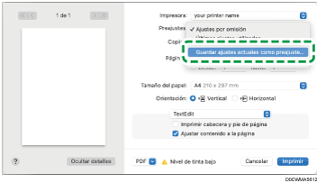 Ilustración de la pantalla del driver