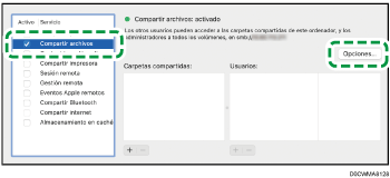 Ilustración de la pantalla del sistema operativo