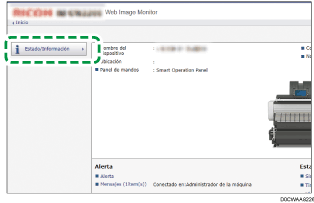Ilustración de la pantalla del navegador web