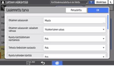 Käyttöpaneelin näyttö