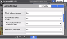 Käyttöpaneelin näyttö